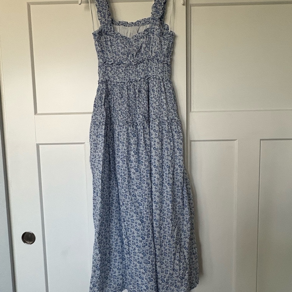 GAP Blue Floral Midi Dress - Picture 4 of 5